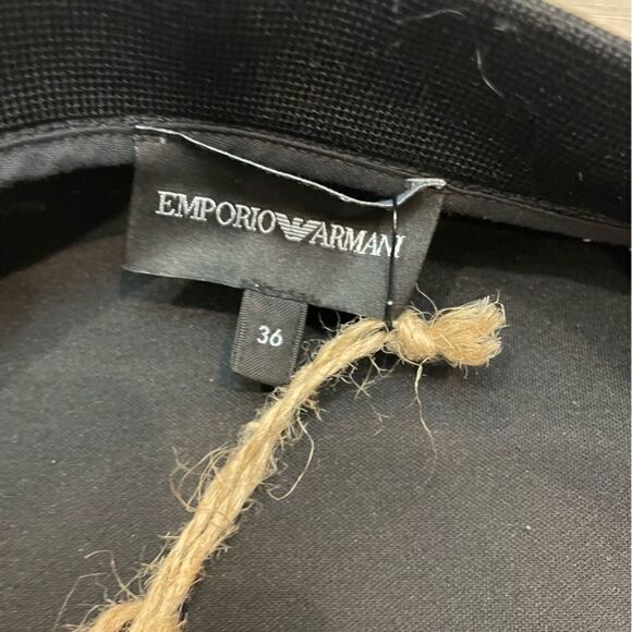 EMPORIO ARMANI Black Neoprene Bomber with back logo - Picture 8 of 12